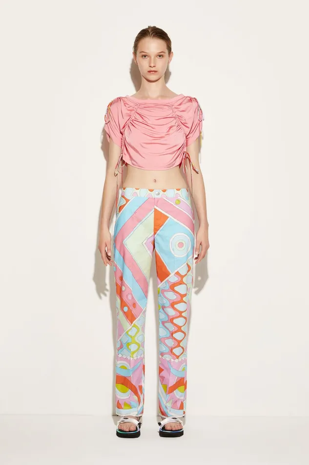 Women Pants And Shorts PUCCI VivaraPrint Cotton Trousers