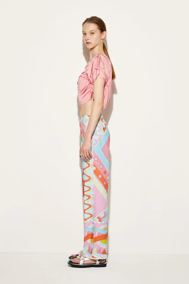 Women Pants And Shorts PUCCI VivaraPrint Cotton Trousers