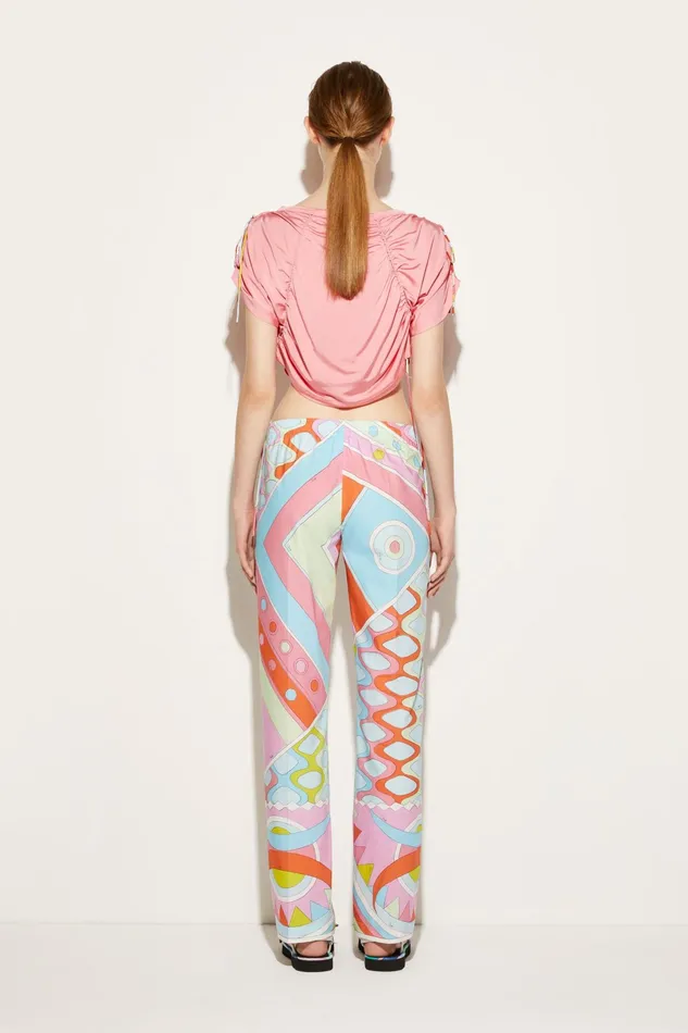 Women Pants And Shorts PUCCI VivaraPrint Cotton Trousers