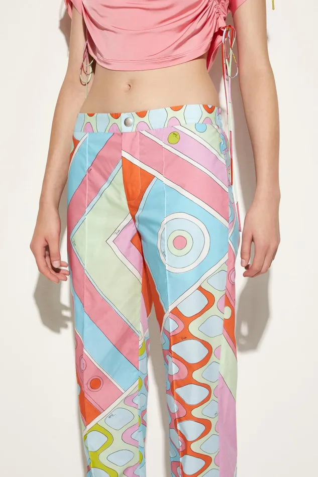 Women Pants And Shorts PUCCI VivaraPrint Cotton Trousers