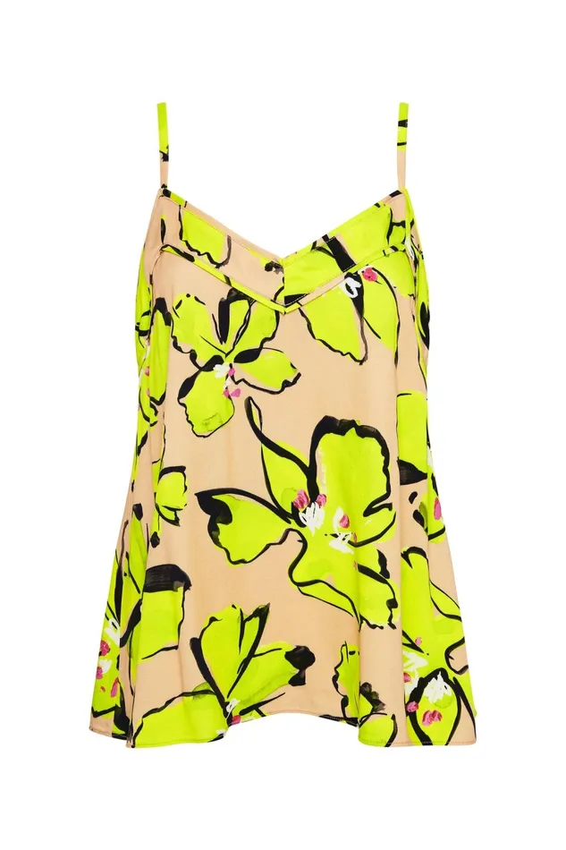 Women Pelicano Citrus Bloom Strap Cami Top Citrus Bloom Aje Tops