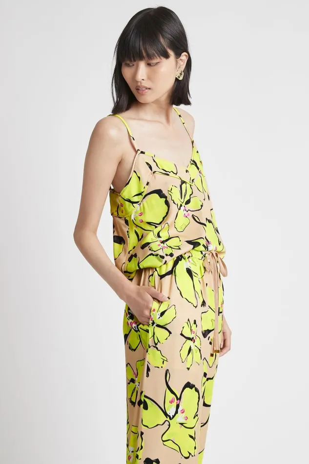 Women Pelicano Citrus Bloom Strap Cami Top Citrus Bloom Aje Tops