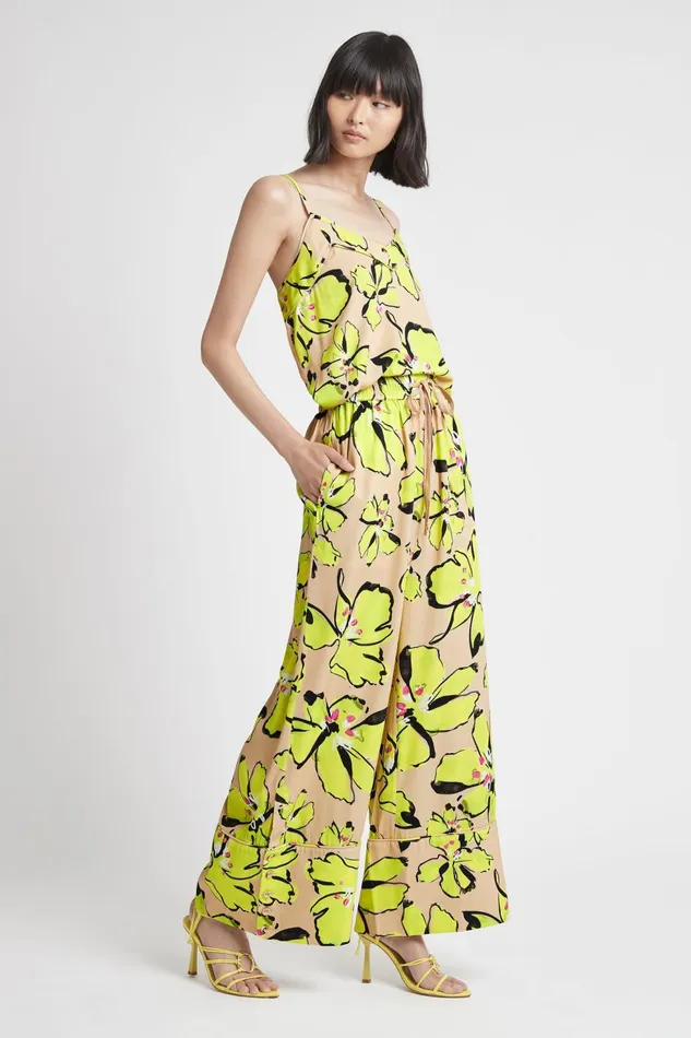 Women Pelicano Citrus Bloom Wide Leg Pant Citrus Bloom Aje Pants