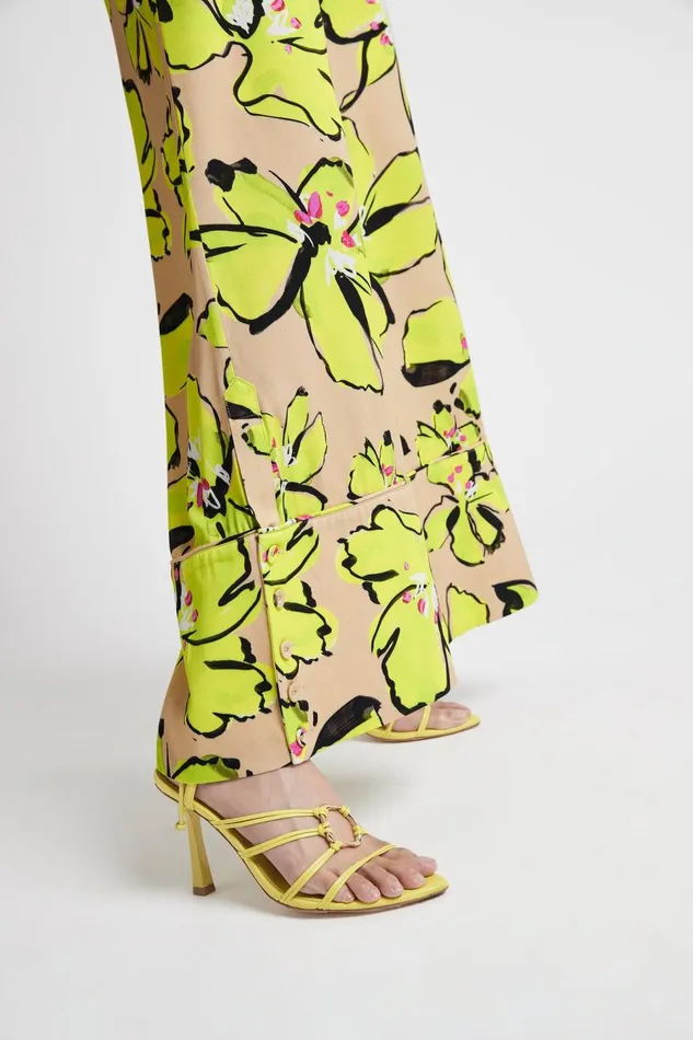 Women Pelicano Citrus Bloom Wide Leg Pant Citrus Bloom Aje Pants