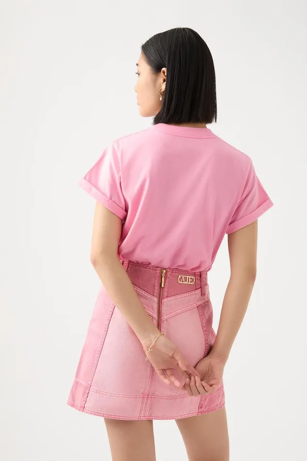 Women Pippa Embellished Tee Ballet Pinksilver Aje Tees