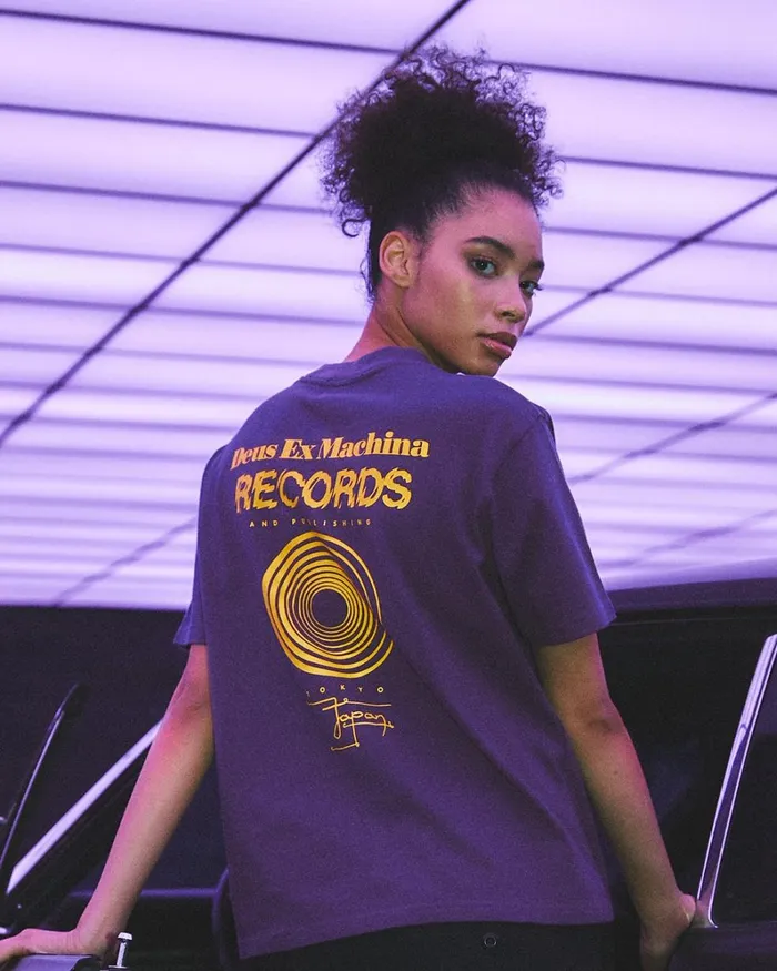 Women Primary Tokyo Picnic Tee 8211 Plum Purple Deus Ex Machina Tees Women Primary Tokyo Picnic Tee 8211 Plum Purple Deus Ex Machina Tees