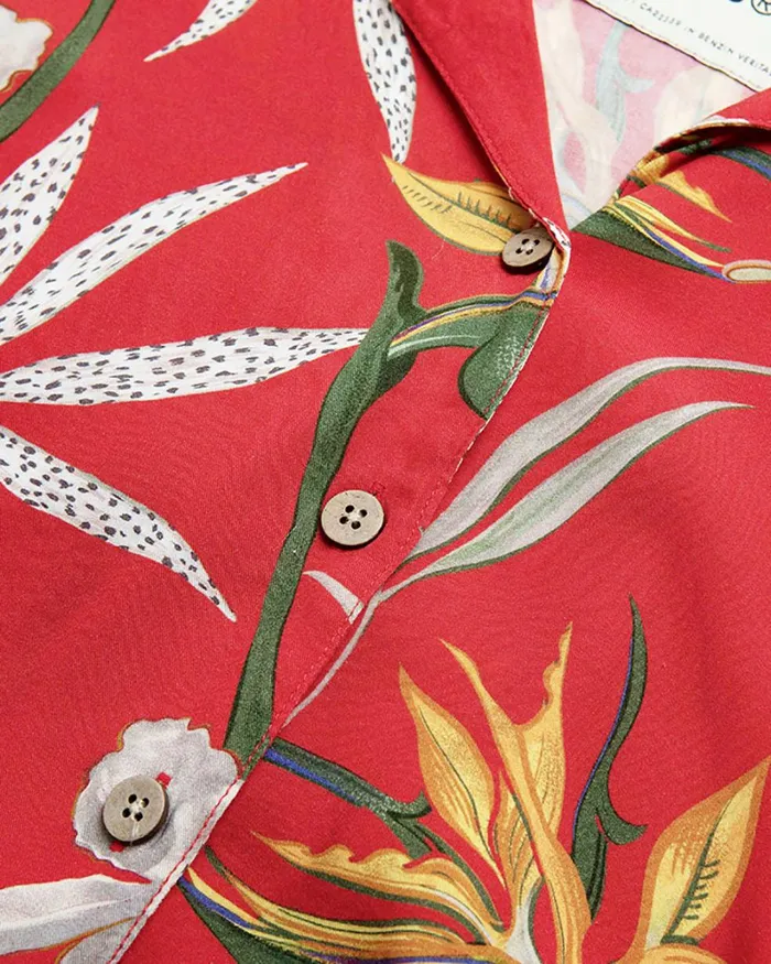 Women Radiant Shirt 8211 Orange Rust Deus Ex Machina Shirts Women Radiant Shirt 8211 Orange Rust Deus Ex Machina Shirts