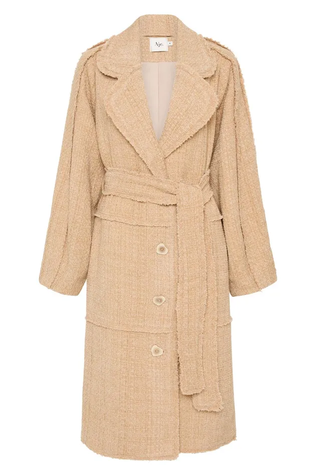 Women Rebellion Coat Taupe Grey Aje Blazers Jackets and Coats