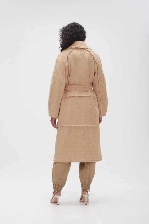 Women Rebellion Coat Taupe Grey Aje Blazers Jackets and Coats