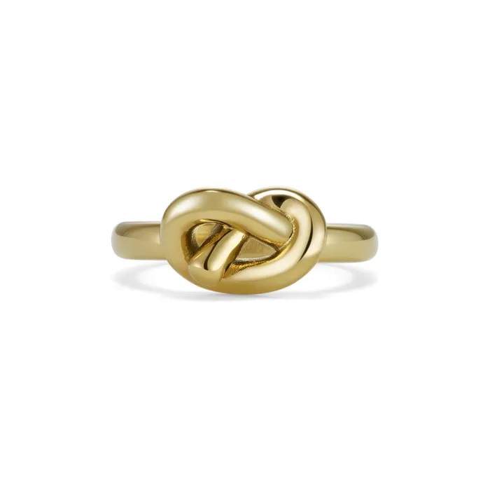 Women Rings Olivia Burton Lovers Knot Gold Plated Ring M