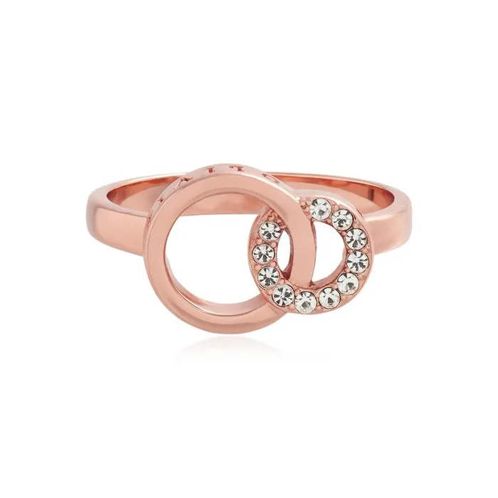 Women Rings Olivia Burton Rose Gold Interlink Ring
