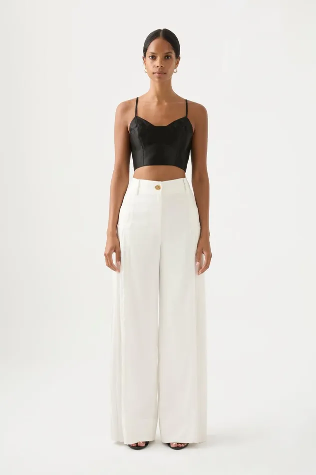 Women Rowena Panelled Bralette Black Aje Tops