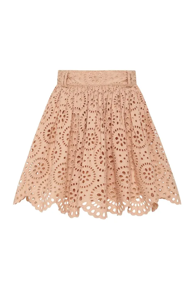 Women Salita Broderie Skirt Bleachcoast Beige Aje Skirts