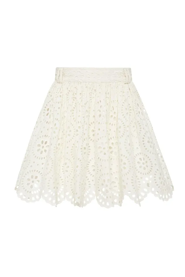 Women Salita Broderie Skirt Ivory Aje Skirts