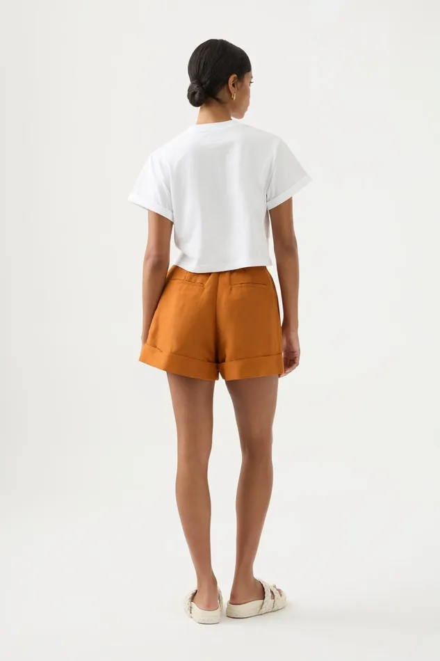 Women Sanguine Tailored Short Chestnut Brown Aje Shorts