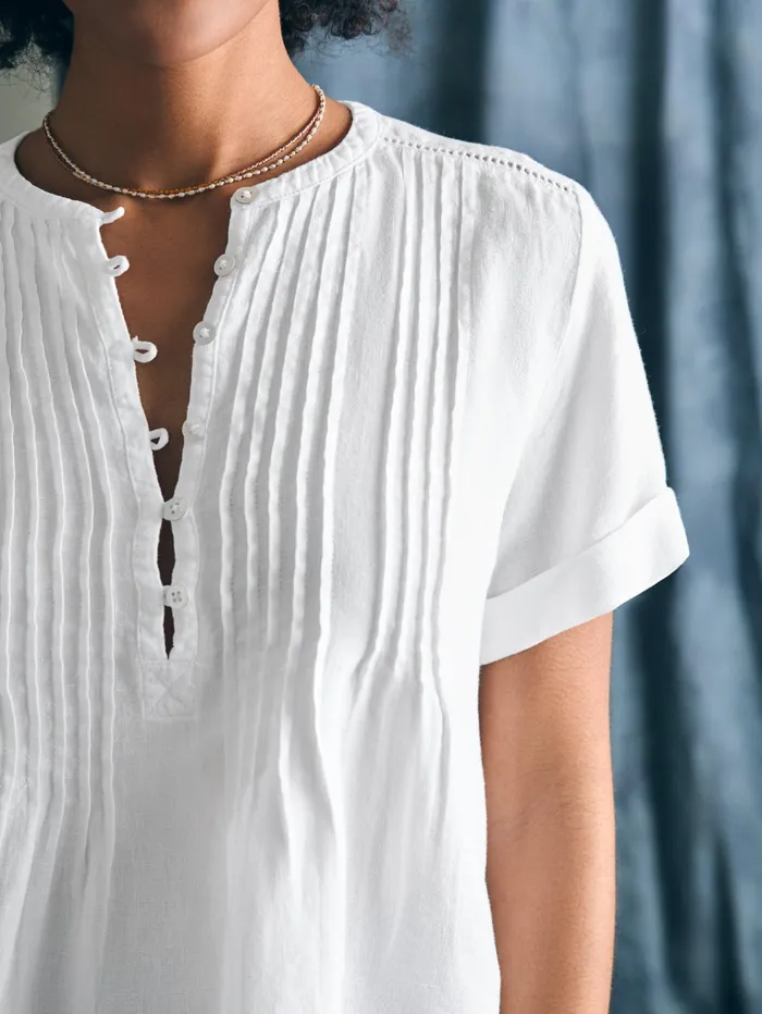 Women Shirts and Tops Faherty Gemina Top White