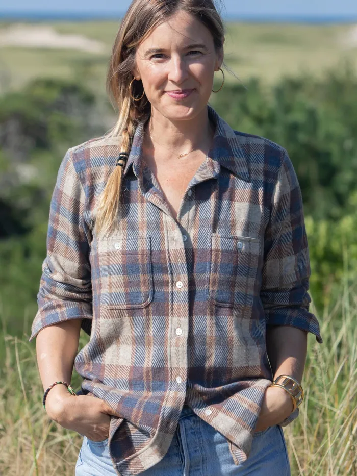 Women Shirts and Tops Faherty Legend Sweater Shirt Bozeman Plaid
