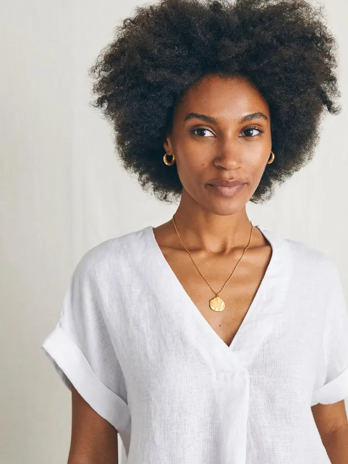 Women Shirts and Tops Faherty Sanibel Top Bright White