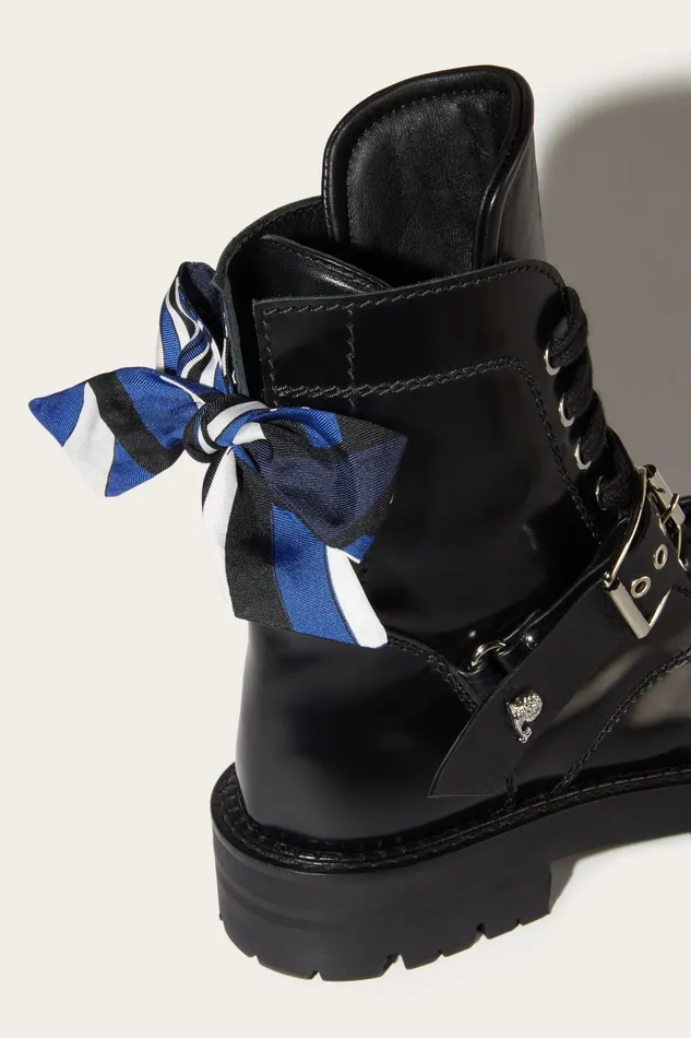 Women Shoes PUCCI MarmoPrint Leather Boots