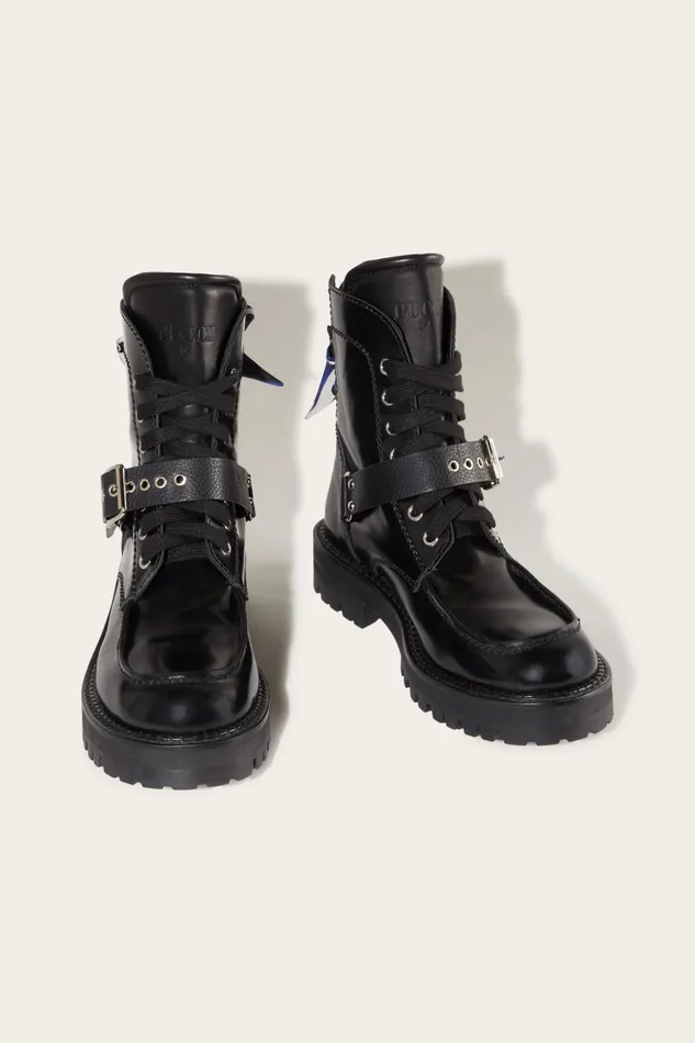 Women Shoes PUCCI MarmoPrint Leather Boots