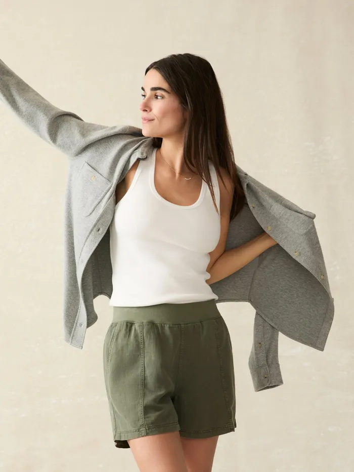 Women Shorts and Skirts Faherty Arlie Short Thyme
