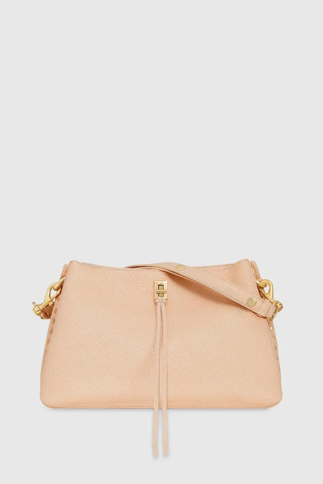 Women Shoulder Bags Rebecca Minkoff Darren EW Shoulder Bag Nude