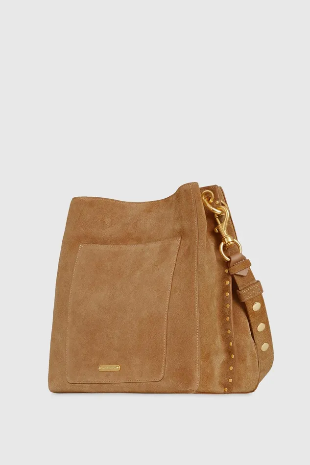 Women Shoulder Bags Rebecca Minkoff Darren Shoulder Bag Camelantique Brass