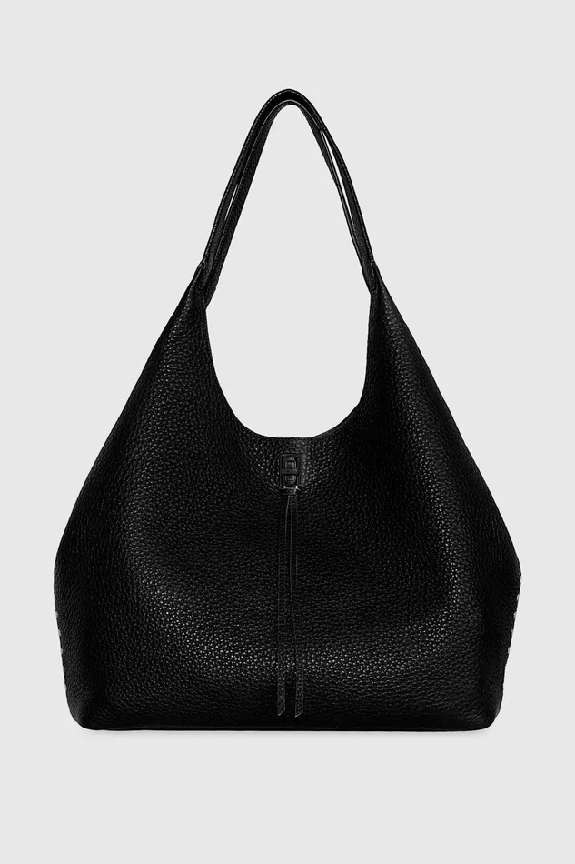 Women Shoulder Bags Rebecca Minkoff Darren Signature Carryall Blackblack Shellac Women Shoulder Bags Rebecca Minkoff Darren Signature Carryall Blackblack Shellac