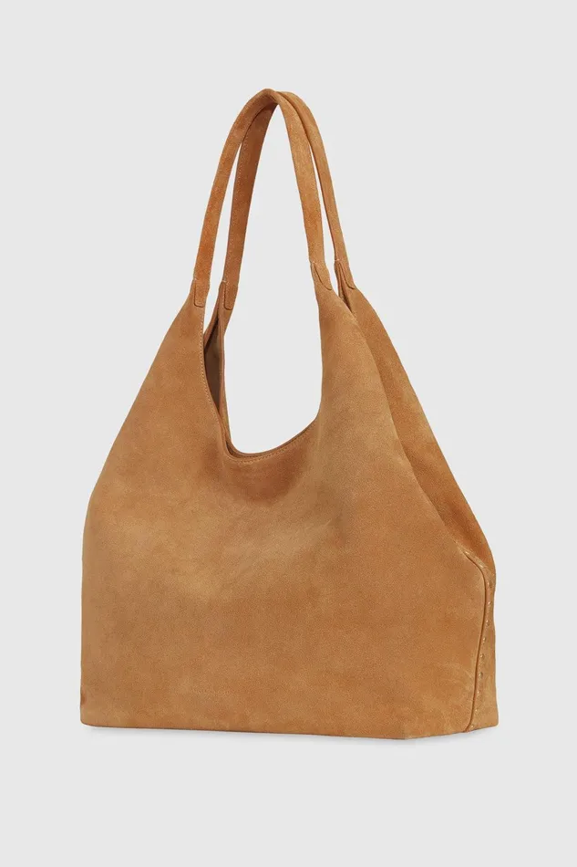 Women Shoulder Bags Rebecca Minkoff Darren Signature Carryall Camelantique Brass
