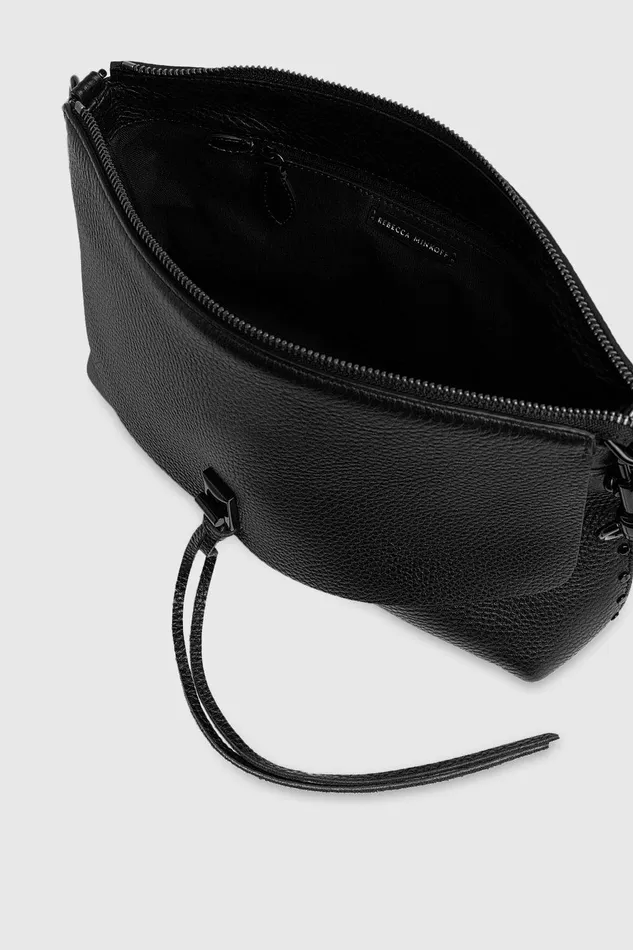 Women Shoulder Bags Rebecca Minkoff Darren Top Zip Shoulder Bag Blackblack Shellac Women Shoulder Bags Rebecca Minkoff Darren Top Zip Shoulder Bag Blackblack Shellac