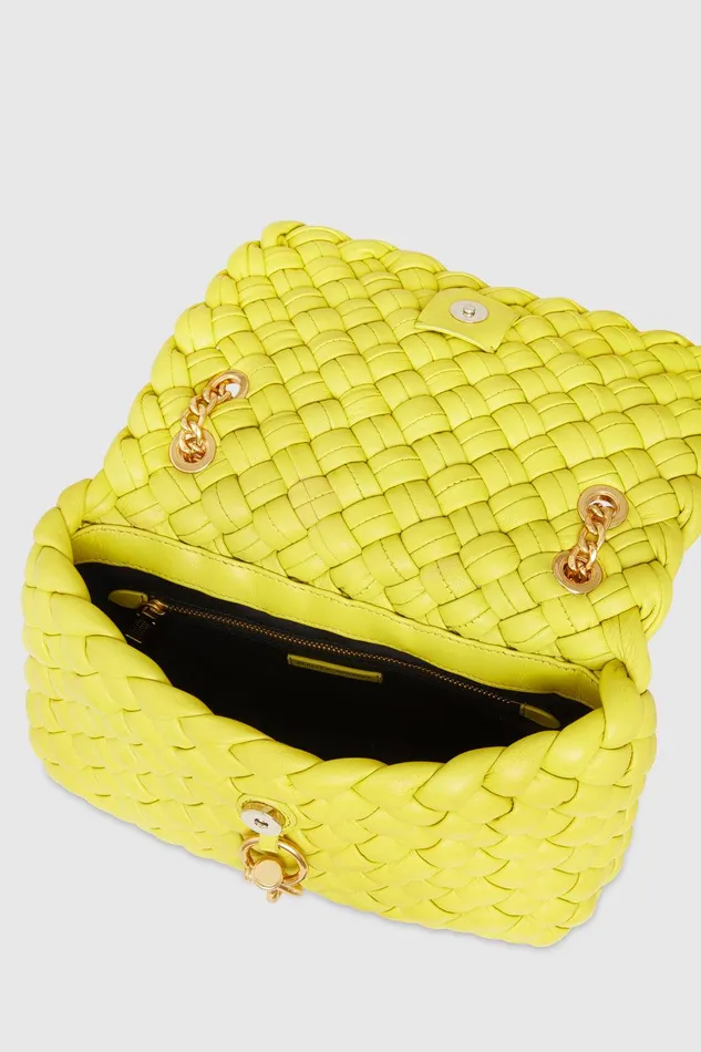 Women Shoulder Bags Rebecca Minkoff Edie Woven Shoulder Bag Citronantique Brass Women Shoulder Bags Rebecca Minkoff Edie Woven Shoulder Bag Citronantique Brass