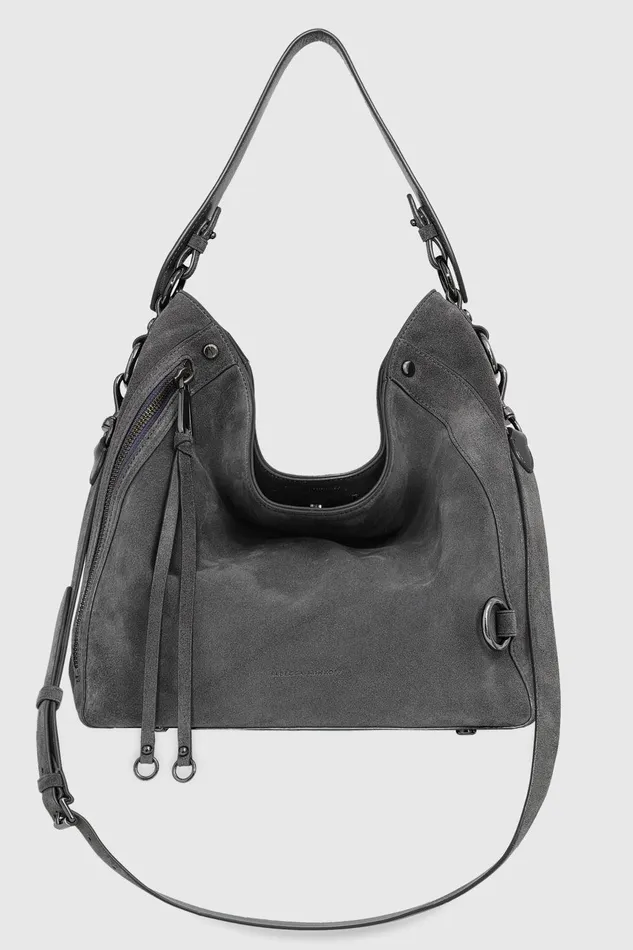 Women Shoulder Bags Rebecca Minkoff MAB Hobo Anthracite