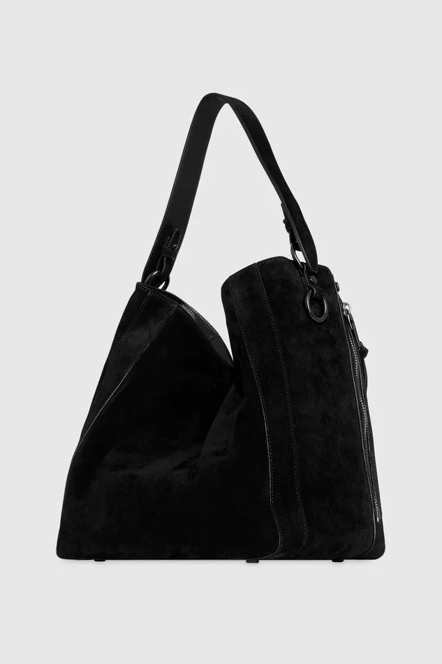 Women Shoulder Bags Rebecca Minkoff MAB Hobo Blackblack Shellac Women Shoulder Bags Rebecca Minkoff MAB Hobo Blackblack Shellac