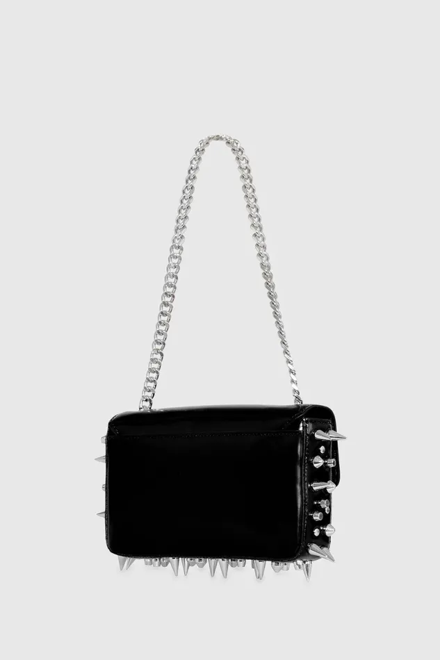 Women Shoulder Bags Rebecca Minkoff Punk G Small Chain Shoulder Bag Blacksilver