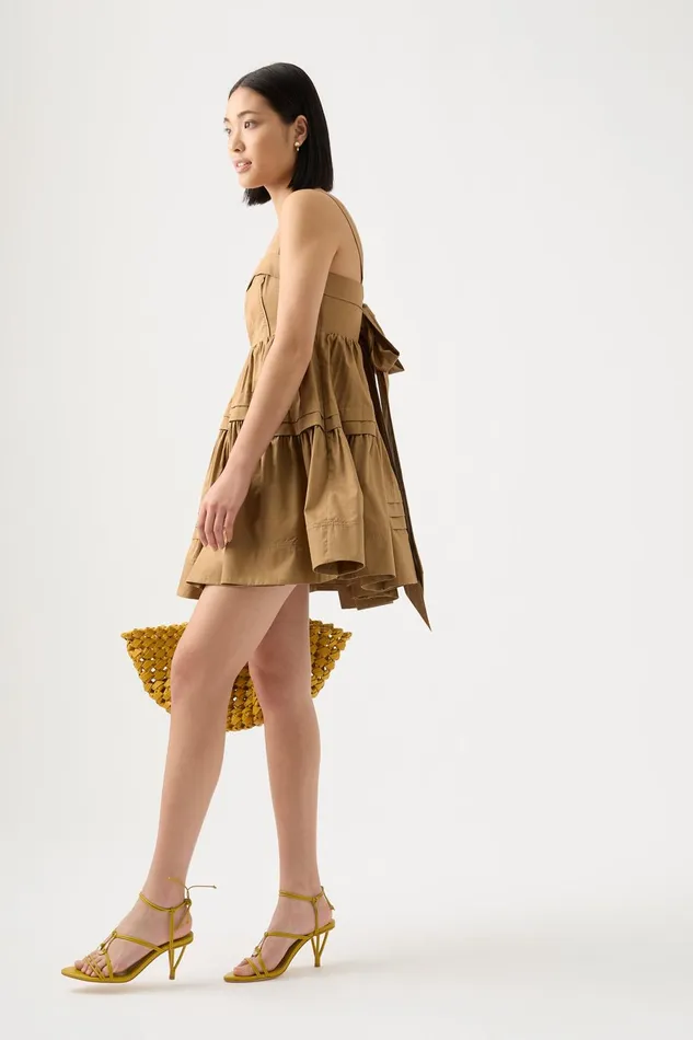 Women Sight Bow Mini Dress Willow Aje Dresses