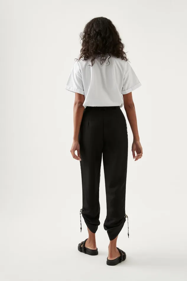 Women Signal Logo Pant Black Aje Pants