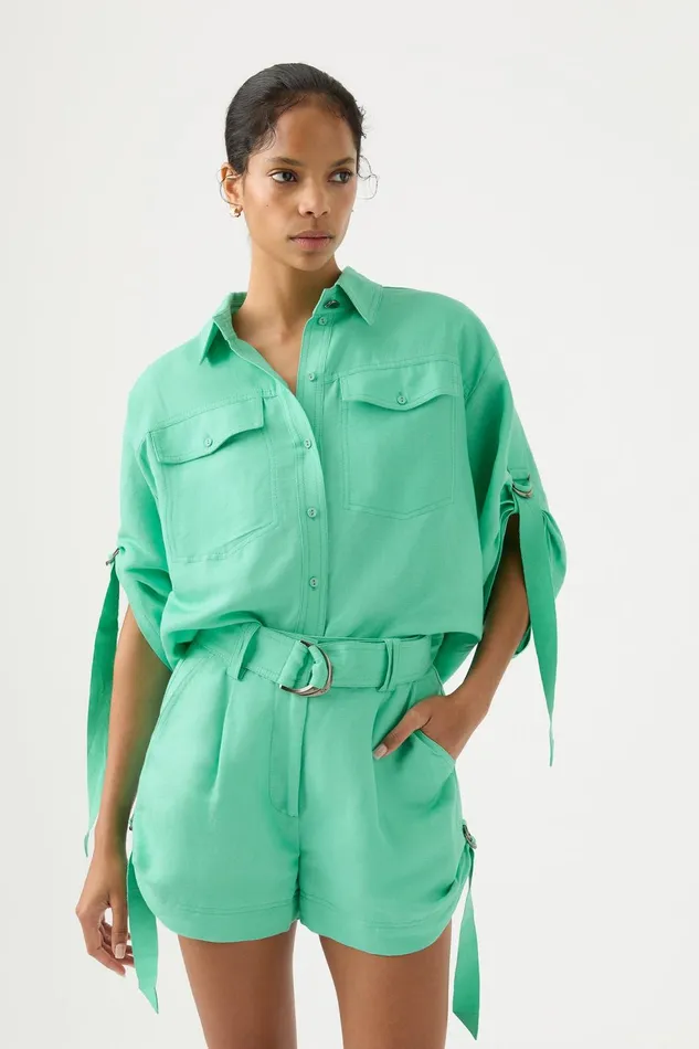 Women Signal Short Marine Green Aje Shorts