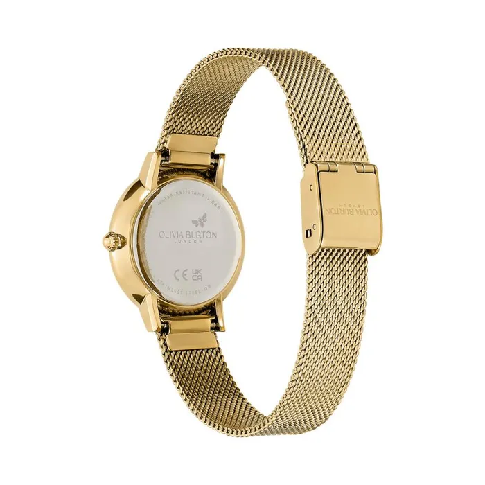Women Signature Watches Olivia Burton 28mm Butterfly Ultra Slim Gold Mesh Watch Women Signature Watches Olivia Burton 28mm Butterfly Ultra Slim Gold Mesh Watch