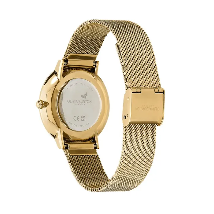Women Signature Watches Olivia Burton 35mm Butterfly Ultra Slim Gold Mesh Watch Women Signature Watches Olivia Burton 35mm Butterfly Ultra Slim Gold Mesh Watch