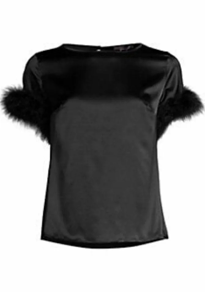 Women Silk Camisoles and Tops Gilda and Pearl Kitty TShirt
