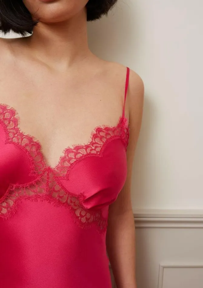 Women Silk Camisoles and Tops Gilda and Pearl Marilyn Short And Camisole French Rose Women Silk Camisoles and Tops Gilda and Pearl Marilyn Short And Camisole French Rose