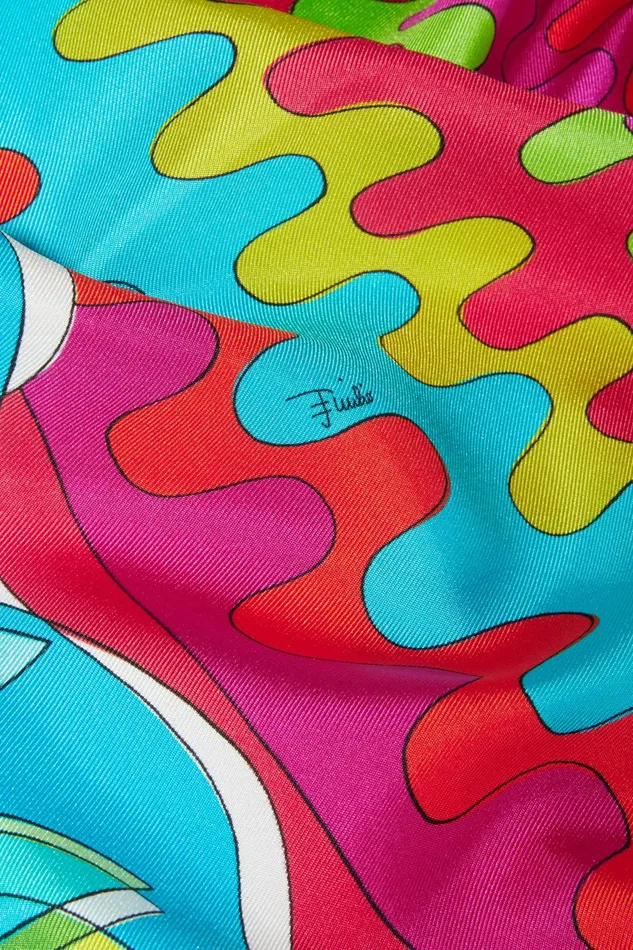 Women Silks PUCCI BersaglioPrint Large SilkTwill Carr