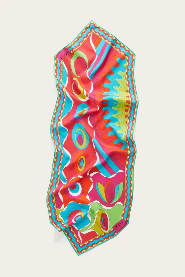 Women Silks PUCCI BersaglioPrint SilkTwill Scarf