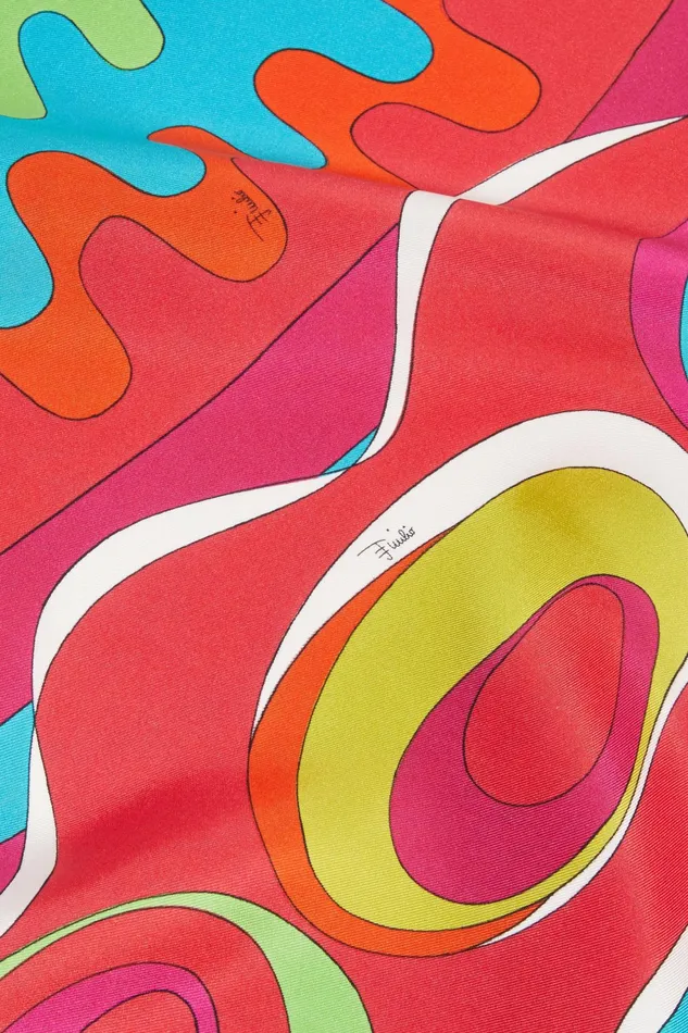 Women Silks PUCCI BersaglioPrint SilkTwill Scarf