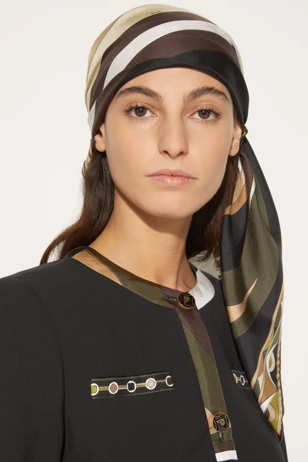Women Silks PUCCI CigniPrint Large SilkTwill Carr