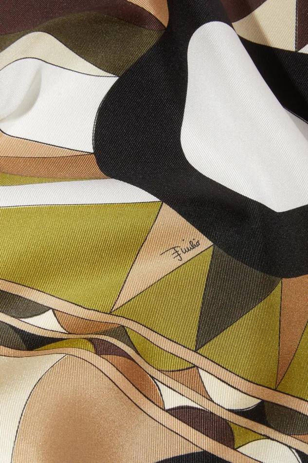 Women Silks PUCCI CigniPrint Large SilkTwill Carr