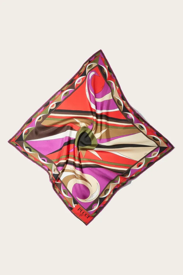 Women Silks PUCCI CigniPrint Small SilkTwill Carr