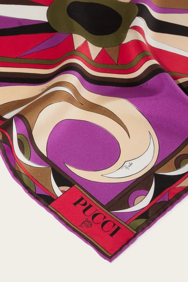 Women Silks PUCCI CigniPrint Small SilkTwill Carr