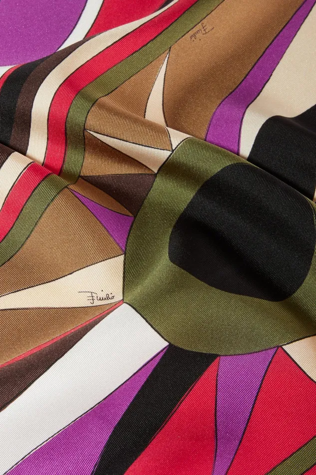 Women Silks PUCCI CigniPrint Small SilkTwill Carr