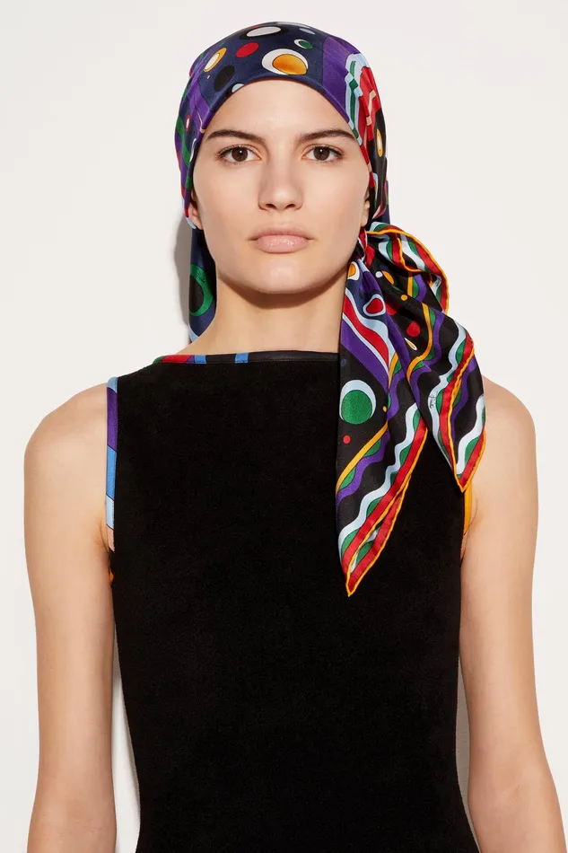Women Silks PUCCI FontanePrint Large SilkTwill Carr